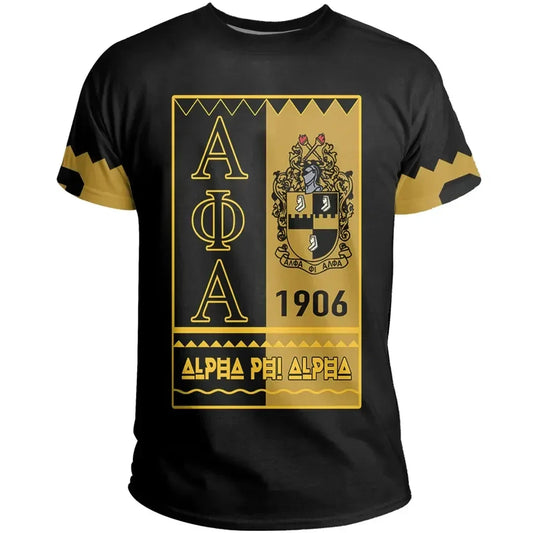 GetteeStore T-Shirt - Alpha Phi Alpha Black Style T-Shirt J09
