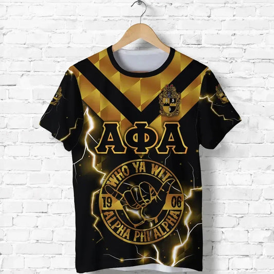 GetteeStore T-shirt - Alpha Phi Alpha Fraternity Unique Style - Hand Sign T-shirt J5
