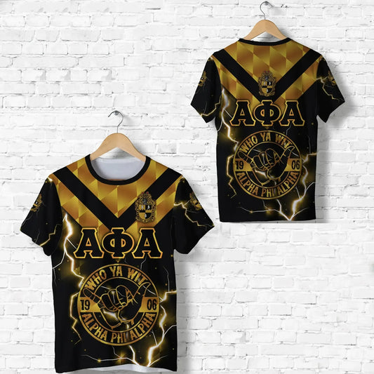 GetteeStore T-shirt - Alpha Phi Alpha Fraternity Unique Style - Hand Sign T-shirt J5
