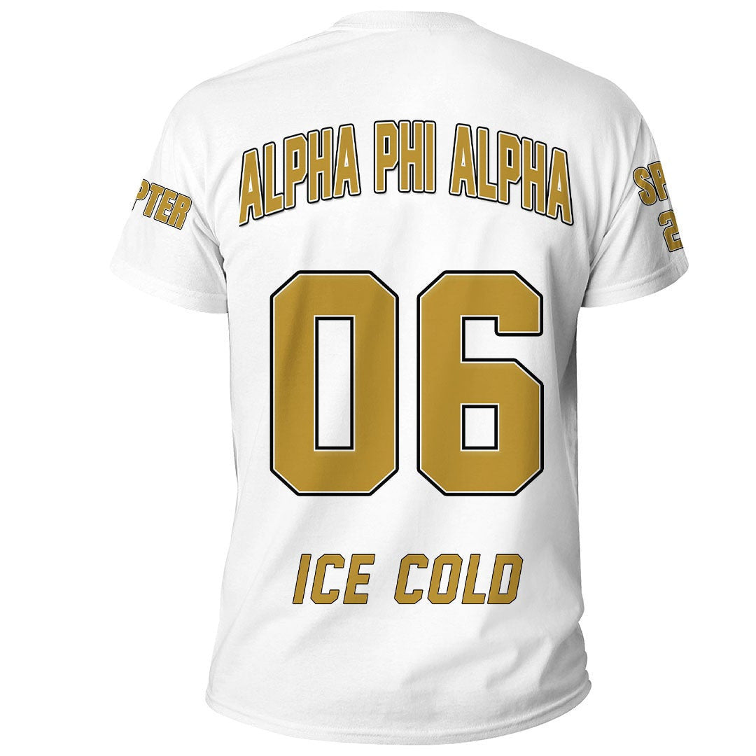(Custom) Gettee T-shirt - Alpha Phi Alpha ( White ) T-shirt A31
