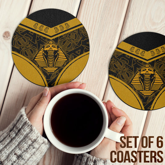 Gettee Store Coasters (Sets of 6) -  Alpha Phi Alpha Sphynx Stylized Coasters | Gettee Store
