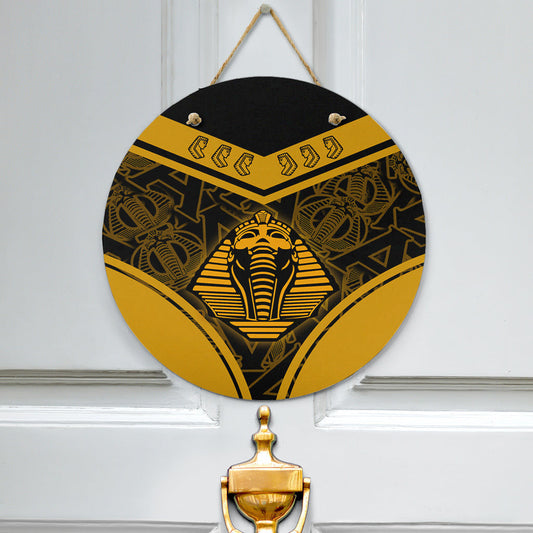 Gettee Store Hanging Door Sign -  Alpha Phi Alpha Sphynx Stylized Hanging Door Sign | Gettee Store
