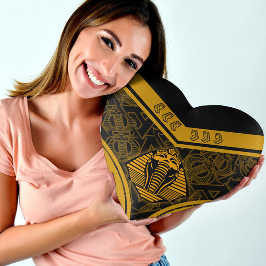 Gettee Store Heart Shaped Pillow -  Alpha Phi Alpha Sphynx Stylized Heart Shaped Pillow | Gettee Store
