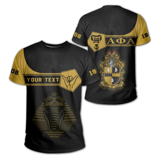 Personalised Alpha Phi Alpha T-shirt - Simple Style J8
