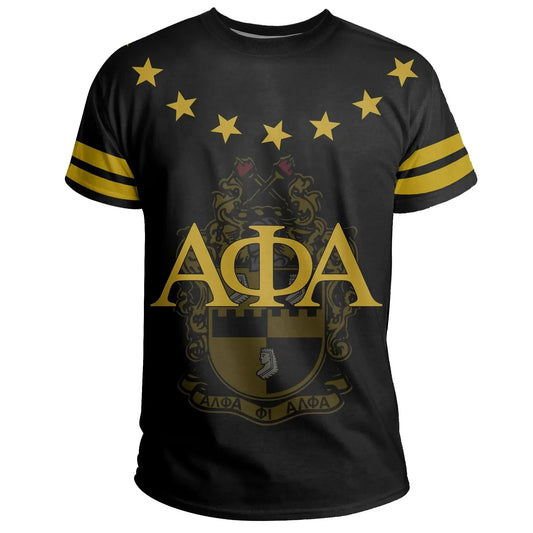 Personalised Stars Alpha Phi Alpha T-shirt J5