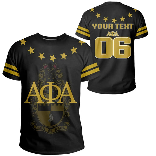 Personalised Stars Alpha Phi Alpha T-shirt J5