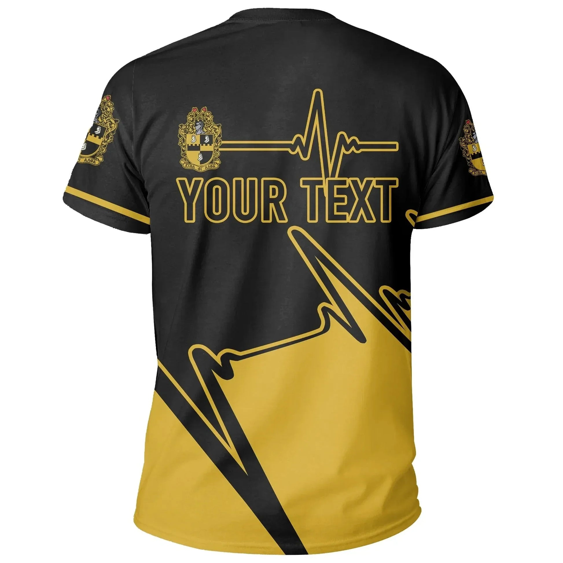 Personalised Heartbeat Alpha Phi Alpha T-shirt J5