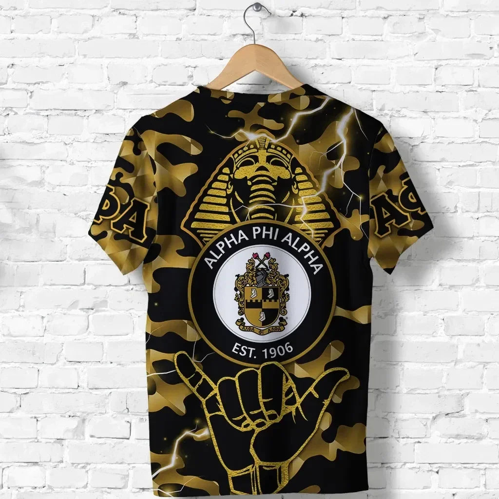 GetteeStore T-shirt - Alpha Phi Alpha Fraternity Camouflage Vibes - Ice Cold No.1 T-shirt J5