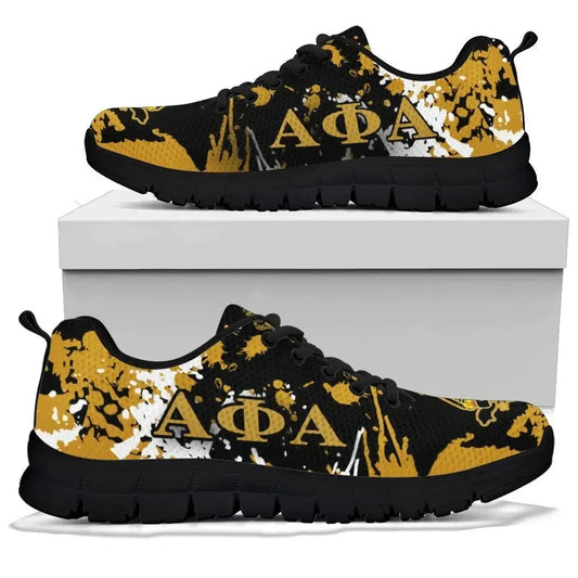 Gettee Shoes - Alpha Phi Alpha Sneakers - Spaint Style J89